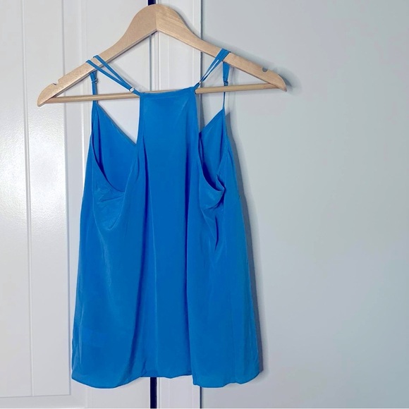 Lilly Pulitzer-Dusk silk tank top-Ariel Blue-Size Medium-NWT - Picture 8 of 13
